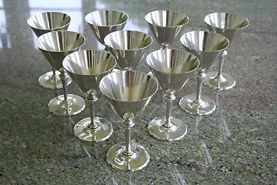 Tiffany Sterling Silver Wine Goblets-10 Goblets With No Monogram • $2900