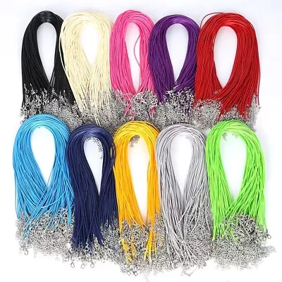 £5.98 • Buy High Quality Leather Necklace Lobster Clasp Rope Cord String For Pendants