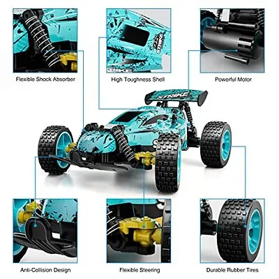 Tecnock RC Car Remote Control Car For Kids 1:18 High Speed 20 KM/H 2WD RC Buggy • £22.94