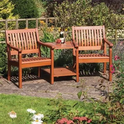 £189 • Buy Rowlinson Willington Garden Hardwood Companion Seat Love Seat