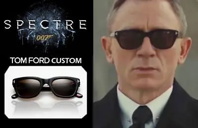 Tom Ford Snowdon TF 0237 05B James Bond Spectre Black / Grey Grad Sunglasses 50 • £199