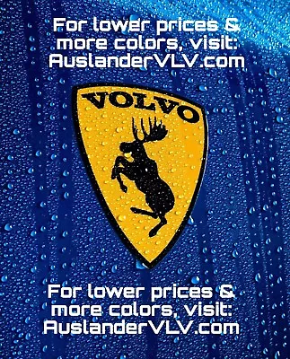 GENUINE Discontinued Traditional Prancing Moose VOLVO 3” Adhesive Vinyl Decal • $7