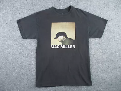 Mac Miller Shirt Adult M Black Short Sleeve Crew Neck Music Hip Hop Graphic Mens • $17.25