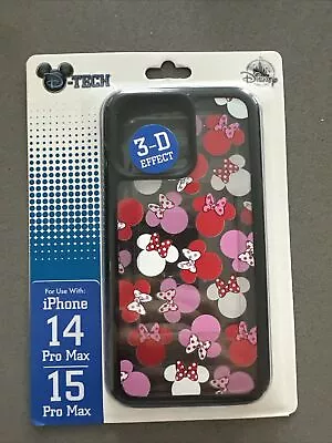 DISNEY PARKS Minnie Mouse 3D IPHONE 14 15 Pro Max CASE - NEW 2024 • $39.57