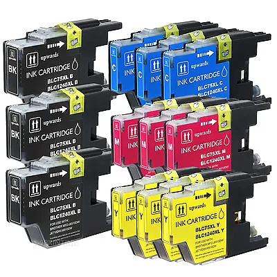 12 NEW  LC71 LC75 Ink Combo For Brother MFC-J280W MFC-J425W MFC-J430W MFC-J435w • $16.88