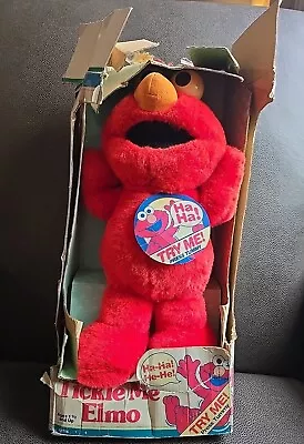 Vintage 1996 Original Tickle Me Elmo Plush Doll Tyco Nib  • $56.49