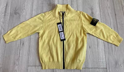 £69.99 • Buy NEW Stone Island Junior Age 2 Full Zip Jacket Coat Sweater Sweatshirt Jumper Top