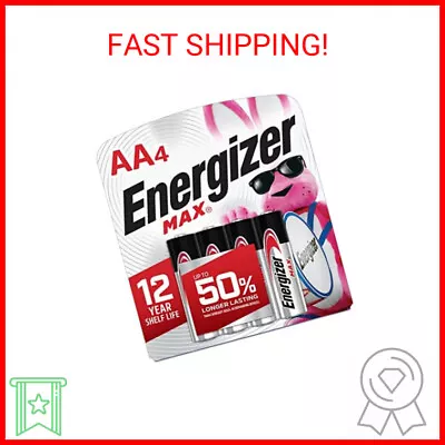 Energizer AA Batteries Max Double A Battery Alkaline 4 Count • $7.23