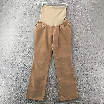 Oh Baby By Motherhood Bootcut Maternity Corduroy Pants Womens Large Beige Casual • £22.79