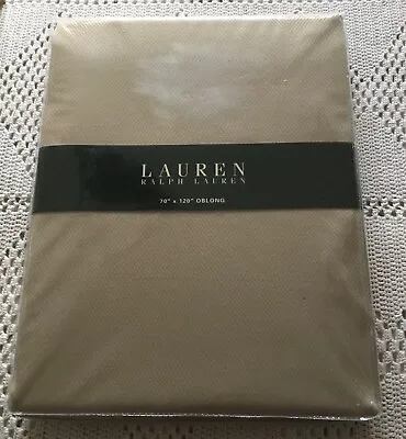 Ralph Lauren Harrison Weave Oblong Tablecloth Linen Colour  70 X 120 Cotton Mix • £25