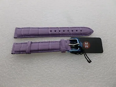 Genuine Michele 16mm Lavender Alligator  Watch Band Strap NEW • $27.77