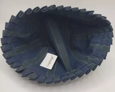 Vintage Longaberger Basket Liner Blue Wth Pattern • $9.99