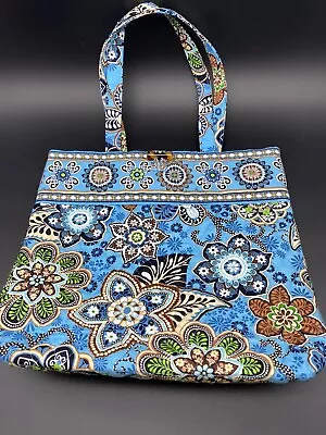 Vera Bradley Shoulder Bag Tote Bag Bali Blue Retired • $25