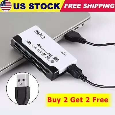 6IN1 Card Reader USB 3.0 Micro SD TF CF Smart Memory Adapter For Windows Mac OS • $7