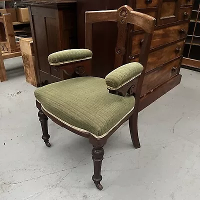 Antique Urquhart & Adamson Liverpool 1880’s Library Fireside Reading Chair • £349.99