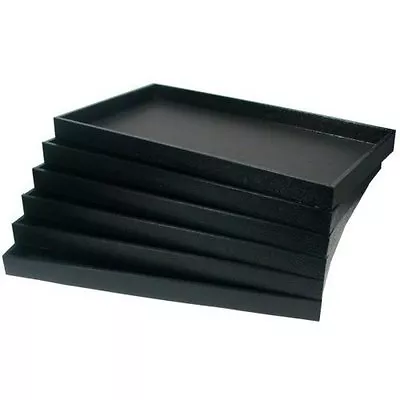 12 Trays 12 Black Velvet Inserts Pads Jewelery Liners Bracelets Necklaces  • $79.97