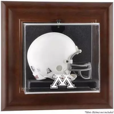 Minnesota Brown Framed Wall-Mountable Mini Helmet Display Case • $79.99