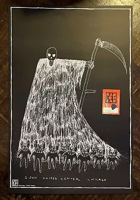 $1825 • Buy Radiohead 2018 Chicago Concert Tour Lithograph Poster Backstage Pass Guitar Pick