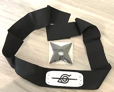 Naruto Cosplay Headband Shuriken Ninja Star & Ring Toys • $15.99