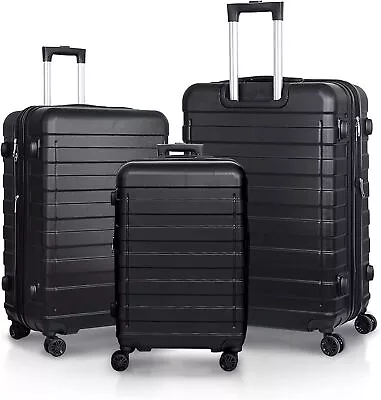 Expandable Luggage Set 3 PCS  Lightweight Hardshell Suitcase With Lock 21 26 30  • $93.58