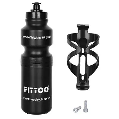 $12.99 • Buy Fittoo Bike Bicycle Water  Bottle And Holder Cage Cycling Drink Bottle 750ml