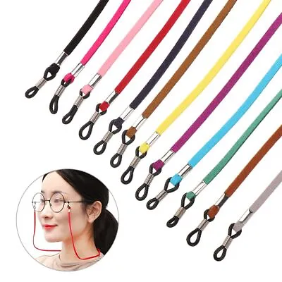 Women Men Cord Holder Glasses Necklace Reading Glasses Chain Sunglass Strap • £3.79