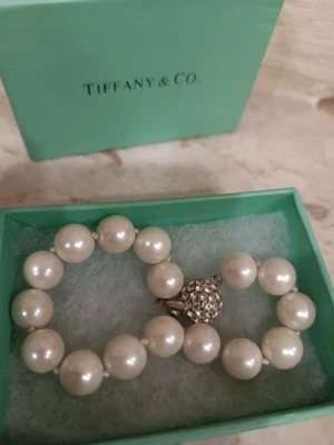 £205.94 • Buy Tiffany & Co Bracelet ? South Sea Pearl Diamond Clasp Not Hallmarked