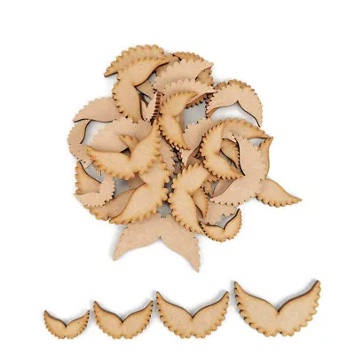 Angel Wings MDF Craft Shapes Wooden Blank Gift Tags Decoration Embellishments • £3.72