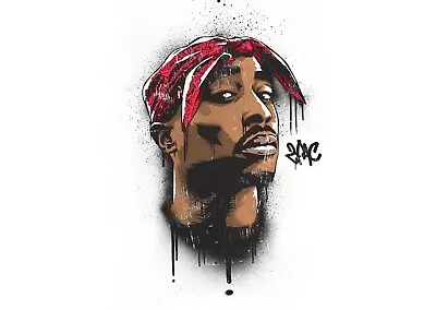 New Tupac Shakur 2Pac Music Wall Art Poster OR Canvas Size A4 To A1 • $8.50