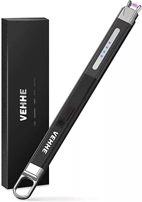 VEHHE Candle Lighter: Rechargeable USB Electric Lighter With LED Battery Indicat • £8.99