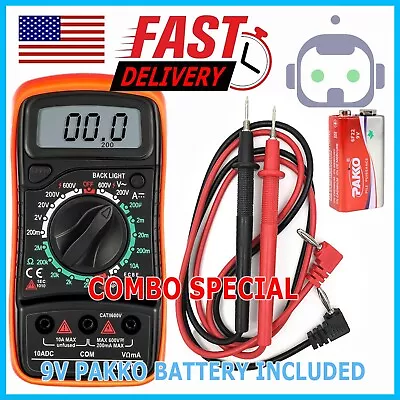 Digital Multimeter Voltmeter XL830L AC DC Ammeter Ohmmeter Volt Meter Tester Ohm • $7.49