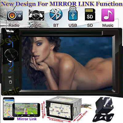 Car CD DVD Radio Stereo 2Din Mirror-Link Fit 2007-14 Chrysler Dodge Jeep &Camera • $98.51
