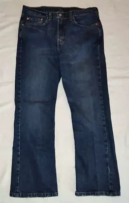 NICE Levis 527 0554 Low Rise Boot Cut Stretch Denim Jeans 34X30 NICE USED • $21.99