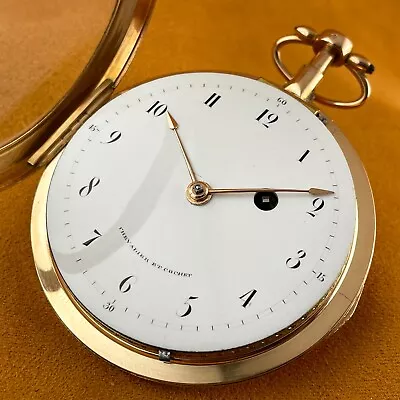 Chevalier Et Cochet Quarter Repeater Gold Verge Fusee Swiss Pocket Watch • $4950