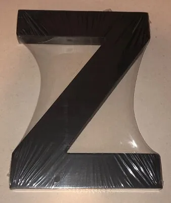$9.99 • Buy Letter Z Black Wooden Sign New Typo Brand Freestanding Alphabet Letters 
