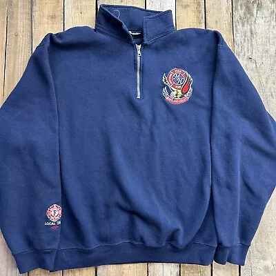 Maryland Heights Missouri Fire Rescue EMS Pull Over Sweat Shirt Mens Size L • $17.99