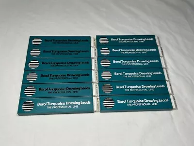 £34.99 • Buy 12 X Packs Of Vintage Berol Turquoise Drawing Leads See Photos