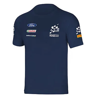 Sparco M-SPORT WRC Mens Team T-Shirt Tee Ford WRC Rally Team Official Fanwear • £44.99