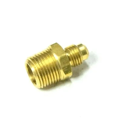 1/4 Male Flare Sae 45 To 3/8 Male Npt Straight Adapter Fitting LNG Gas Propane • $7.27