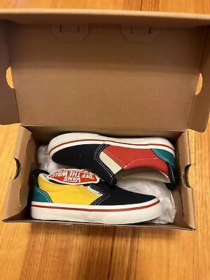 (NEW In Box) Vans Kids Classic Slip On Shoes Size US12 • $60