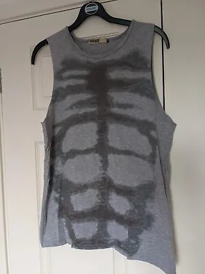 £0.99 • Buy Women's Crafted Grey Top Skeleton Rib Cage Size 8