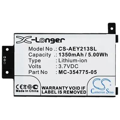 Cameron Sino 3.7V 1350mAh Li-Ion Replacement Battery For AMAZON KINDLE TOUCH 3G • $25.40