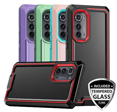 For Motorola Edge (2022) 5G Phone Case Shockproof Impact Cover +Tempered Glass • $10.99