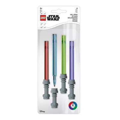 £12.95 • Buy Lego Star Wars Set Of 4 Gel Lightsaber Pens
