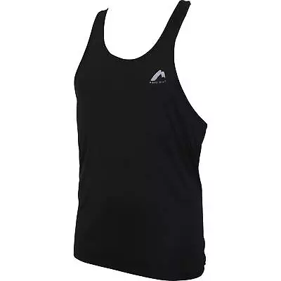 More Mile Mens Muscle Gym Vest Black Exercise Sport Training Workout Top S • £3.49