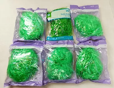 $6.99 • Buy Lot Of 6 Packs Easter Grass Basket Filler By Creatology Green NEW 1022