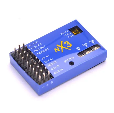 NX3 Fixed-Wing 3 Axis Gyro Flight Controller Autobalance Stabilizer For RC Plane • $20.39