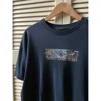 Vintage World Industries Navy Blue Skate Tee T-Shirt Made In USA Men's Size XL • $300