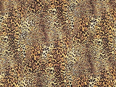 Leopard Print Fabric 100% Cotton Fabric Great Quality Designer Rose & Hubble • £9.50