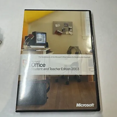 Genuine Microsoft Office Student And Teacher Edition 2003 Complete With Key • $15